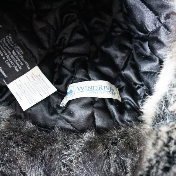 Windriver Checkered Flannel Faux Fur Trapper Hat - Picture 8 of 8